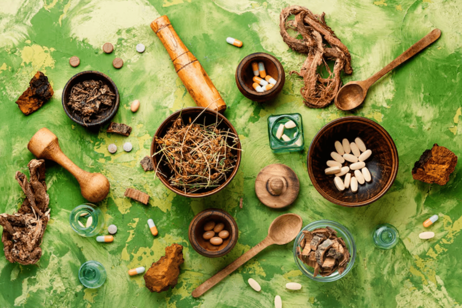 Herbal sea buckthorn product display